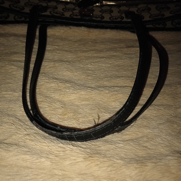 MICHAEL KORS JET SET SIGNATURE MK LOGO TOTE  BROWN/BLACK - Picture 16 of 16